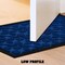 G128 Home Entrance Blue Geometric Floral Pattern Door Mat | 17x29.5 In | Thick Absorbent Natural Rubber Non Slip, Indoor/Outdoor, Easy Clean, Welcome Mats for Front Door/Patio/Garage